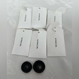 6 sets 2 each Vince large and smaller buttons